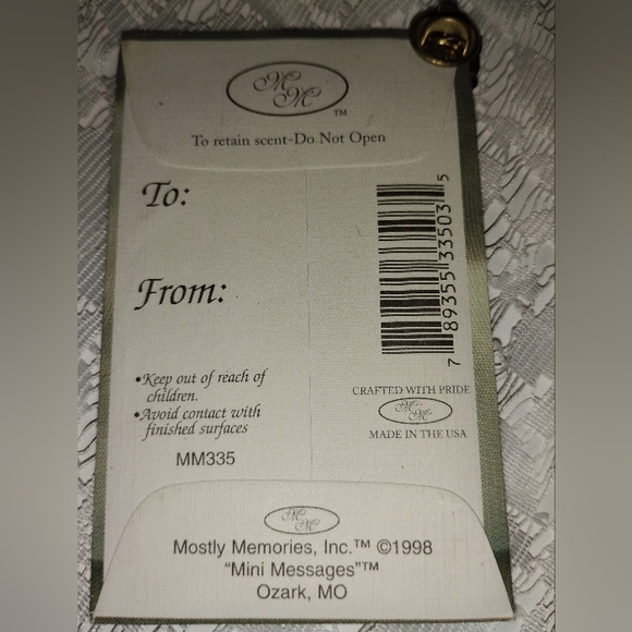 2 Vintage mostly memories mini messages ,Angel,rose pin, cherub and angels - Picture 3 of 10